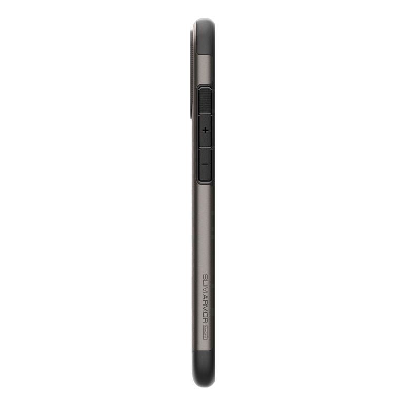 Spigen iPhone 16 Slim Armor Bagside Cover m. Kickstand - MagSafe Kompatibel - Gunmetal