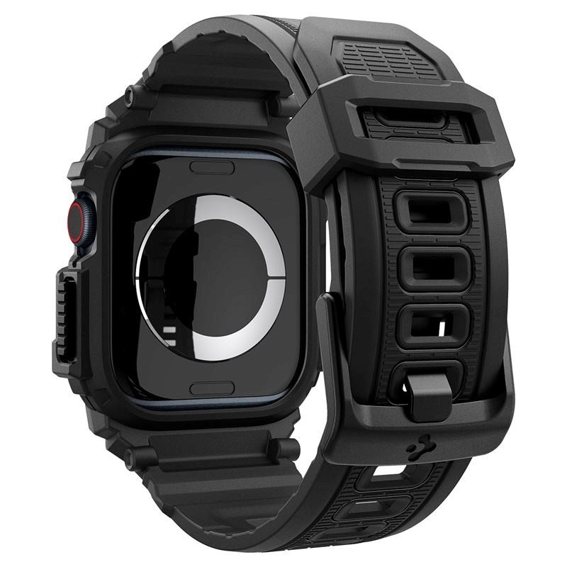 Spigen Rugged Armor Pro - Apple Watch (38/40/SE/41/42mm) - Rem m. Cover - Sort