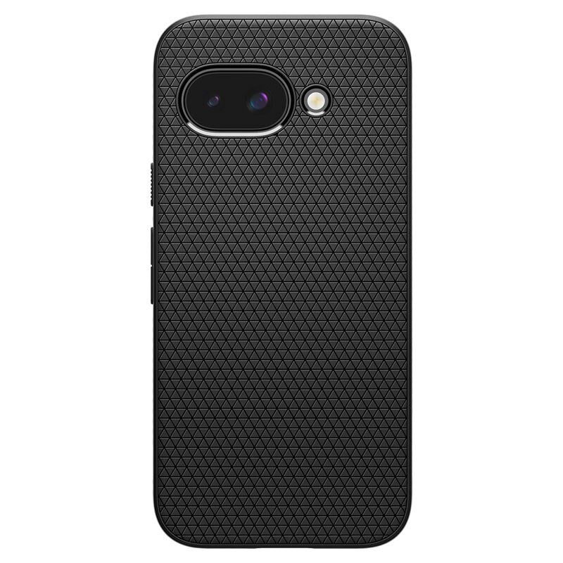 Google Pixel 9a - Spigen Liquid Air - Fleksibelt Plastik Cover - Sort
