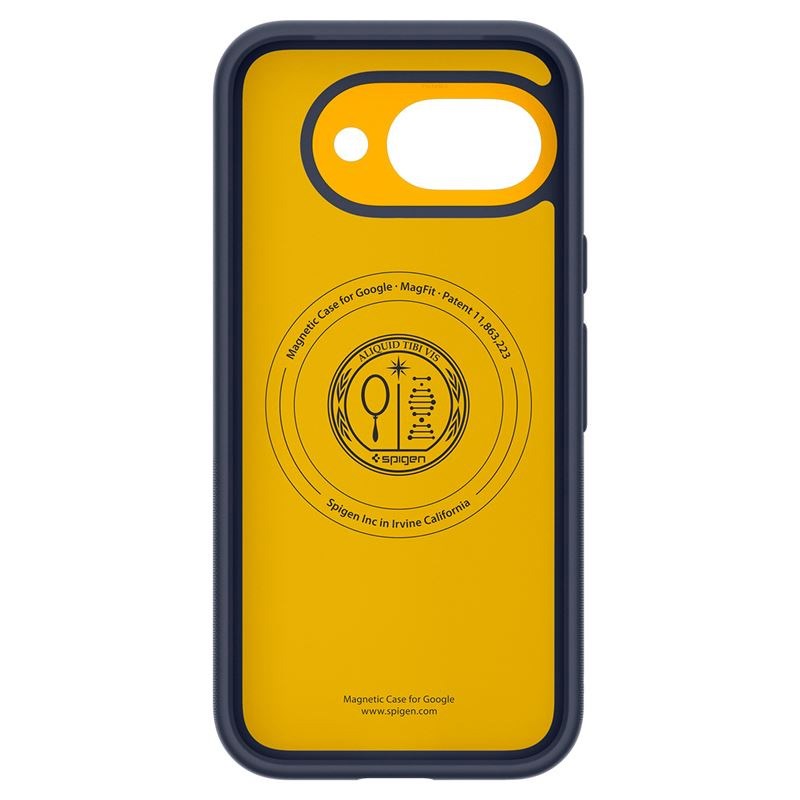 Google Pixel 9a - Spigen Nano Pop Cover - MagSafe Kompatibel - Blå / Gul