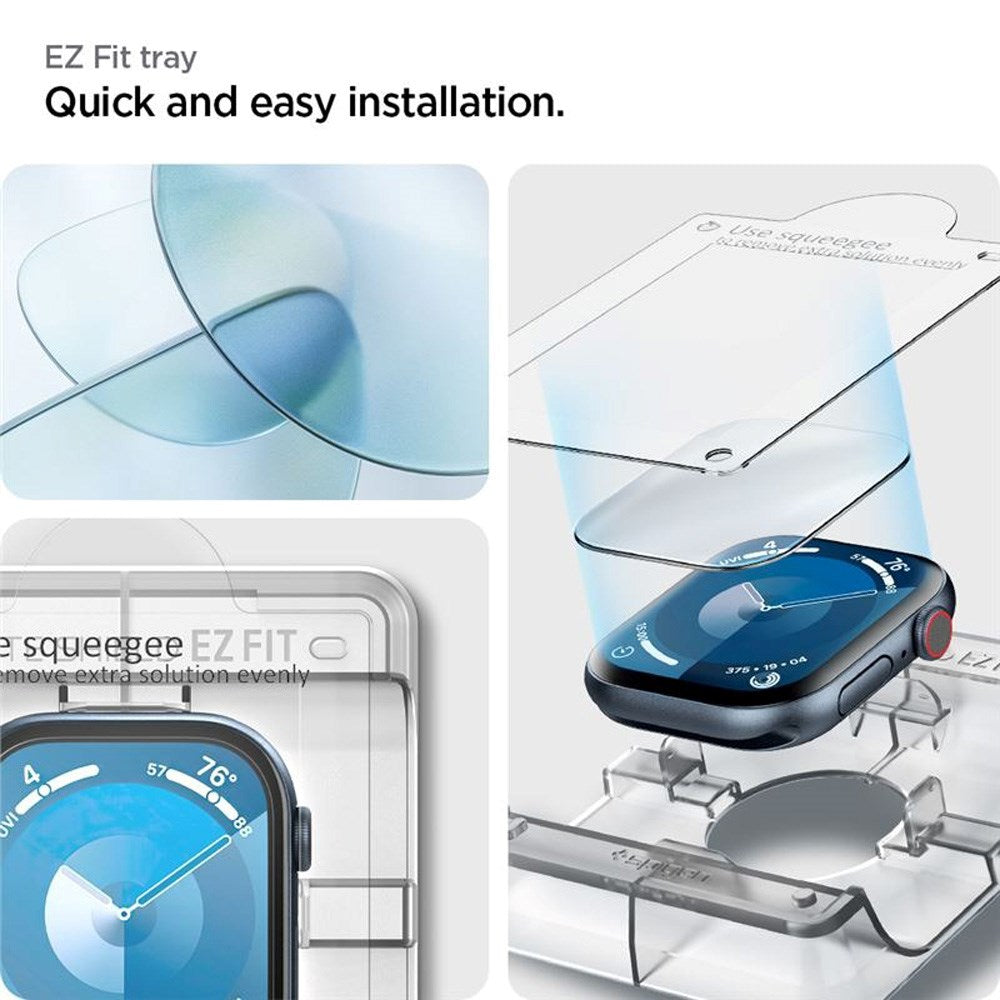 Apple Watch 11 / 10 (42mm) - Spigen Fleksibel Beskyttelsesfilm 2-Pack - Gennemsigtig