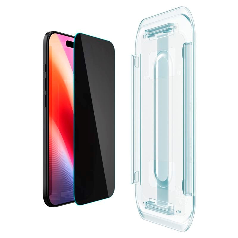 Spigen iPhone Air Glass tR EZ Fit Pro HD Skærmbeskyttelsesglas - Privacy Funktion - Gennemsigtig