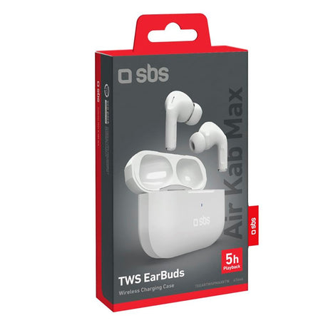 SBS Air Kab Max Bluetooth True Wireless Høretelefoner - Hvid