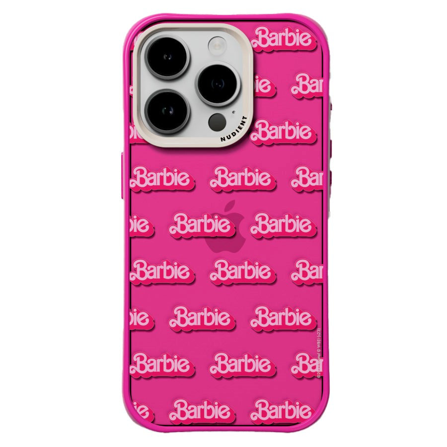 Nudient Form Case iPhone 15 Pro Mobil Cover - Barbie Grid