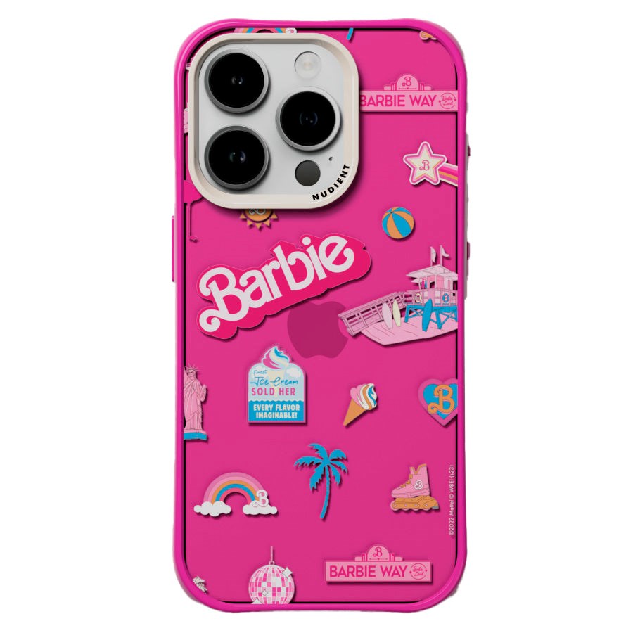 Nudient Form Case iPhone 15 Pro Mobil Cover - Barbie Board