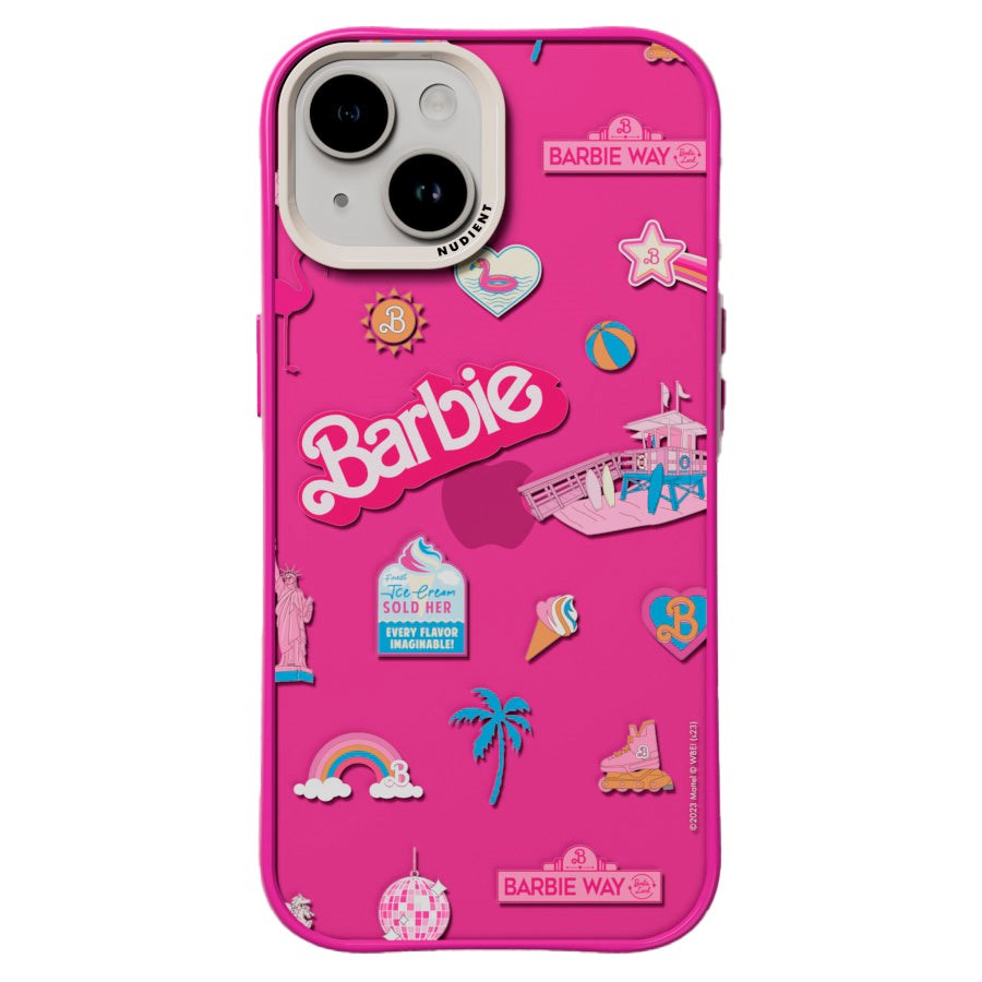 Nudient Form Case iPhone 15 Mobil Cover - Barbie Board