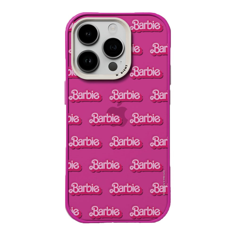 Nudient Form Case iPhone 14 Pro Mobil Cover - Barbie Grid