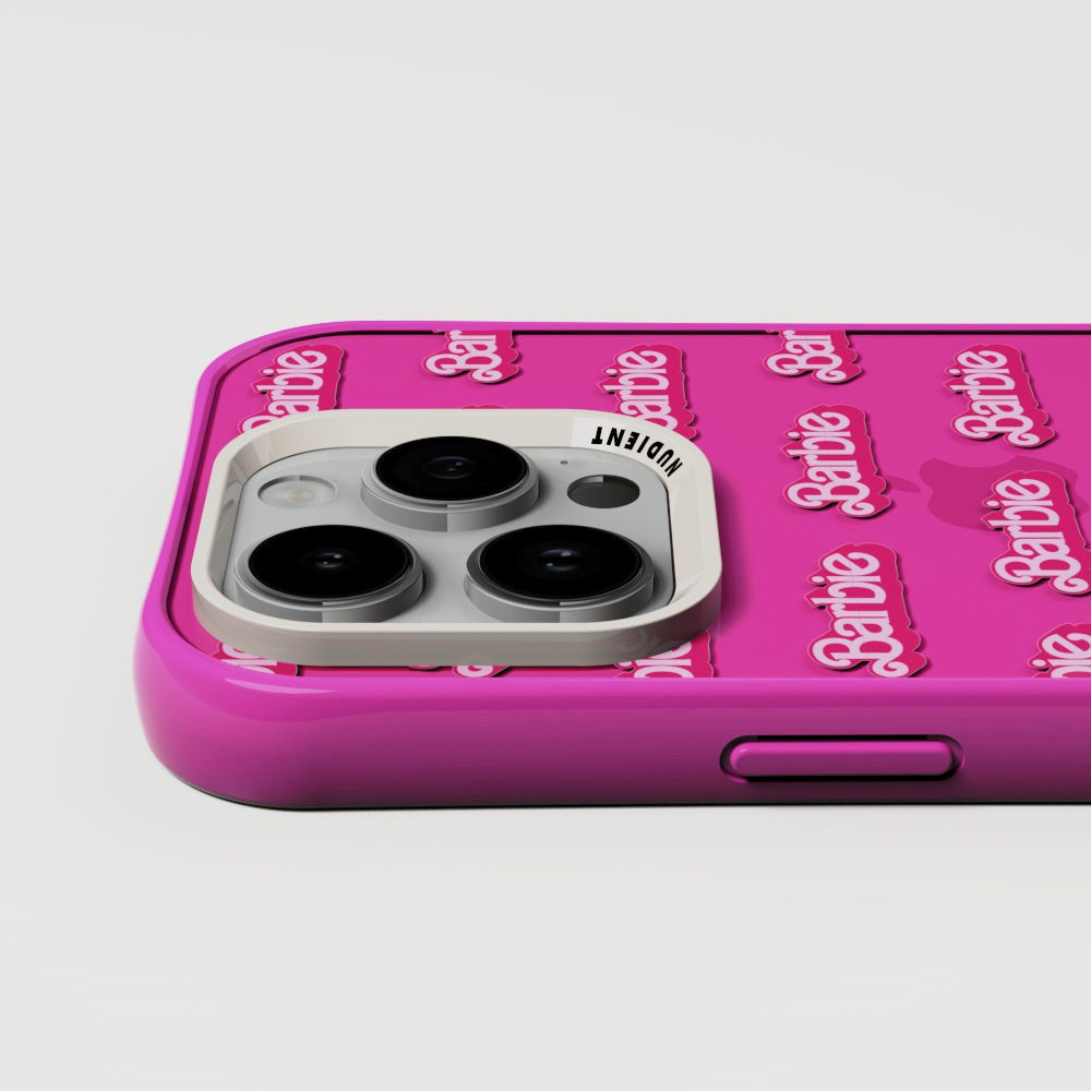 Nudient Form Case iPhone 14 Pro Mobil Cover - Barbie Grid