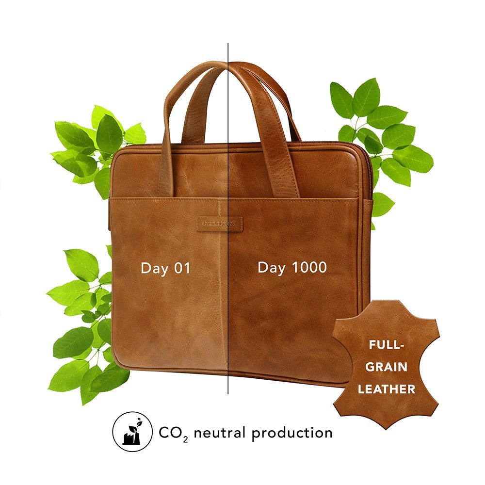 dbramante1928 Silkeborg Ægte Læder Laptop / MacBook Taske (25,5 x 37cm) 2. Gen - Tan