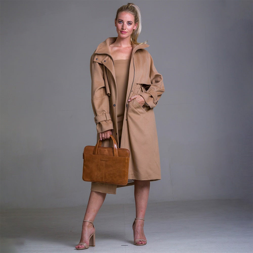 dbramante1928 Silkeborg Ægte Læder Laptop / MacBook Taske (25,5 x 37cm) 2. Gen - Tan