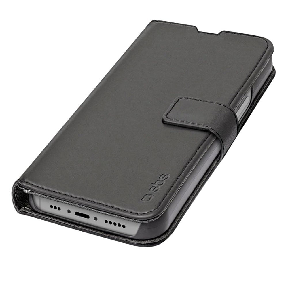 iPhone 14 Pro Max SBS Wallet Stand Læder Cover - Sort