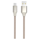 GreyLime Braided USB-A til Micro USB Kabel 1 meter - Beige