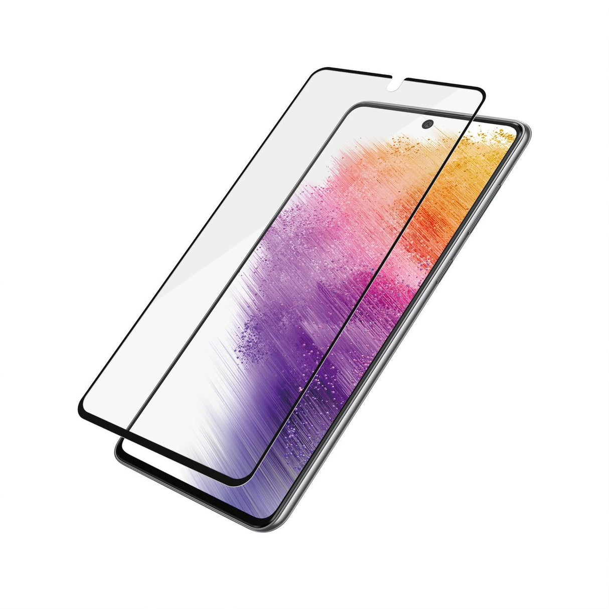 Samsung Galaxy A73 (5G) PanzerGlass Edge-to-Edge Glas Skærmbeskyttelse - Case-Friendly - Sort Kant