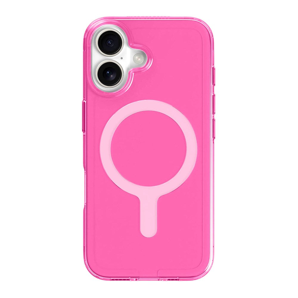 agood company iPhone 16 CLRPRTCT 100% Genbrugs Plastik Mobil Cover - Transparent / Candy Pink