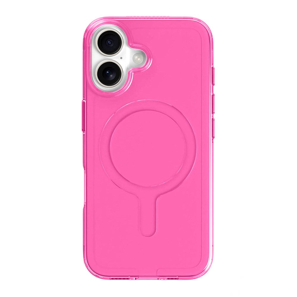 agood company iPhone 16 CLRPRTCT 100% Genbrugs Plastik Mobil Cover - Transparent / Candy Pink