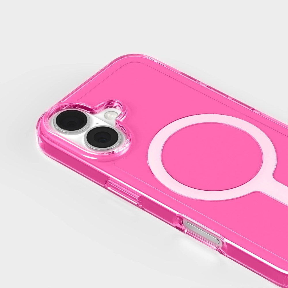 agood company iPhone 16 CLRPRTCT 100% Genbrugs Plastik Mobil Cover - Transparent / Candy Pink