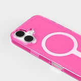 agood company iPhone 16 CLRPRTCT 100% Genbrugs Plastik Mobil Cover - Transparent / Candy Pink