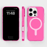 agood company iPhone 16 Pro CLRPRTCT 100% Genbrugs Plastik Mobil Cover - Transparent / Candy Pink