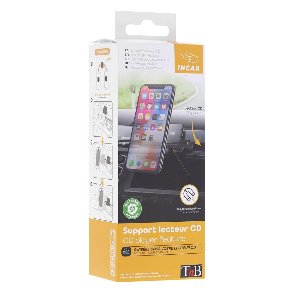 T'NB Mobilholder til Bil til CD-Afspiller - Sort