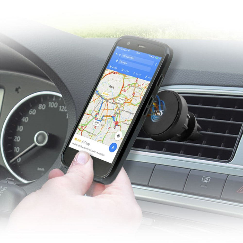 T'NB Roterbar Mobilholder til Bil - Ventilationsanlæg - Sort