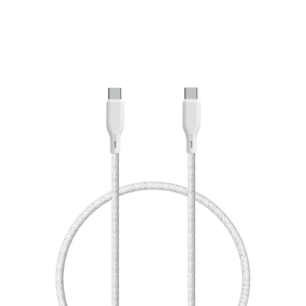 ËSSENTIALS by Upström 100W USB-C til USB-C Kabel - 1.2m - Hvid