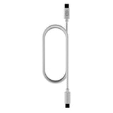 Upström Cirkulär USB-C til USB-C Kabel 100W - 250cm - Hvid