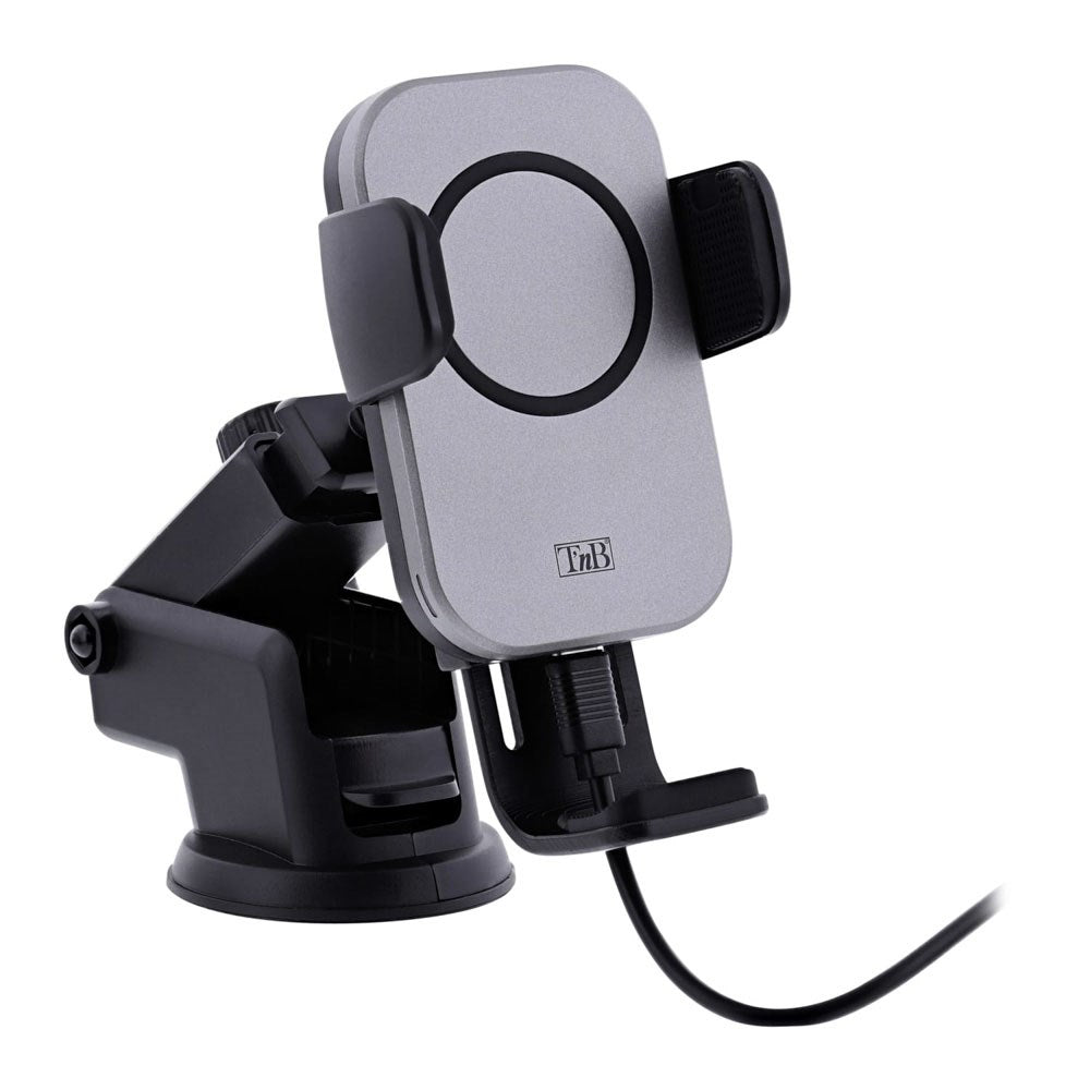 T'NB Mobilholder til Bil med Trådløs Opladning - Sort