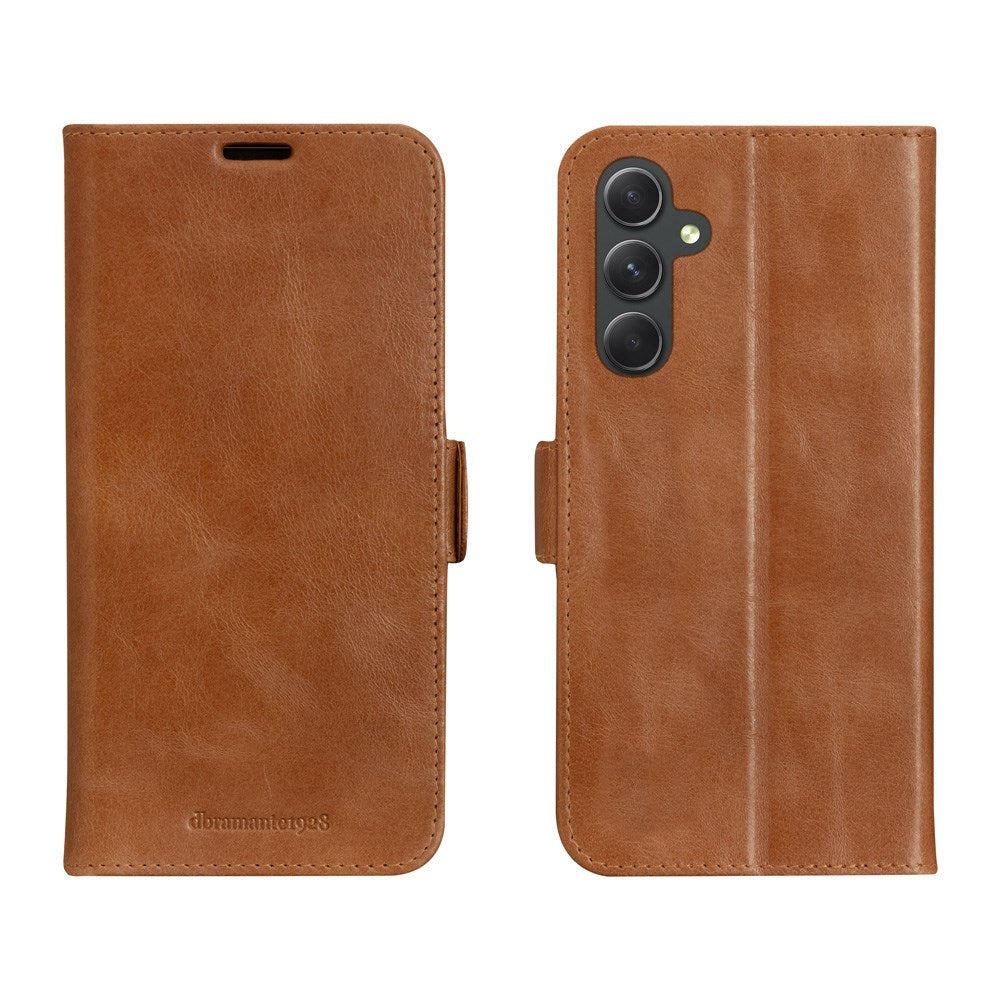 Samsung Galaxy A54 (5G) - dbramante1928 Copenhagen Ægte Læder Flip Cover m. Pung - Tan