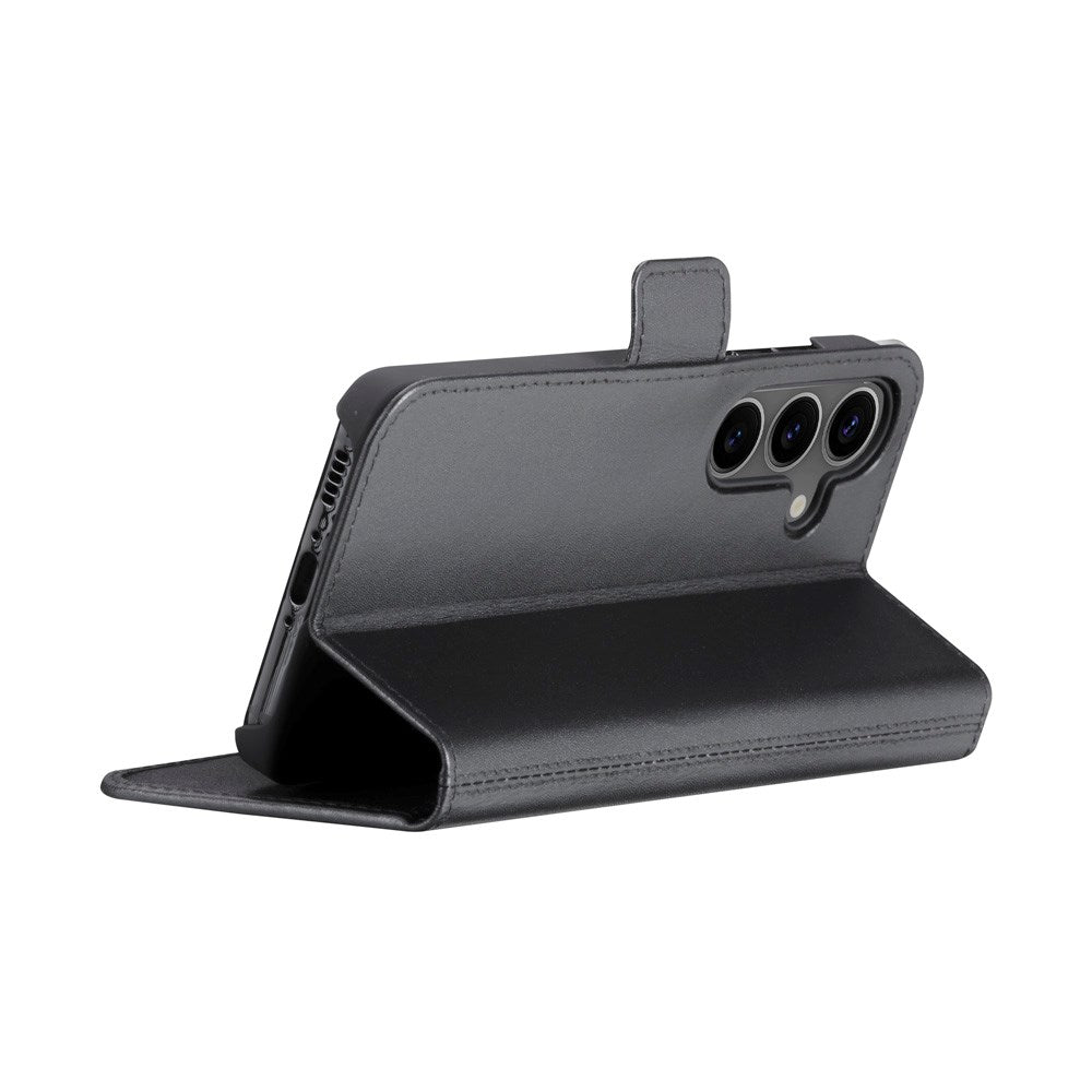 Samsung Galaxy A56 (5G) - dbramante1928 Copenhagen - Slim Ægte Læder Cover m. Pung - Black