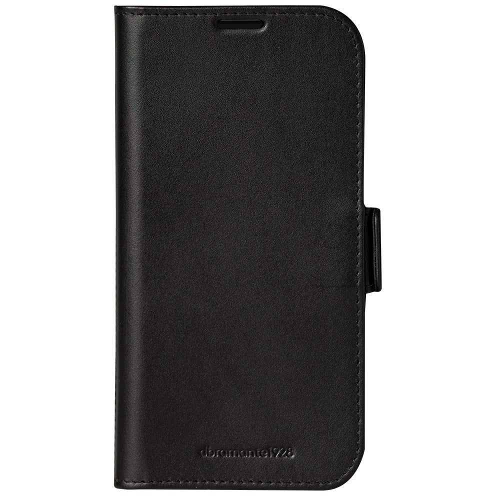 dbramante1928 iPhone 16 Pro Copenhagen Slim Ægte Læder Flip Cover m. Pung - Black