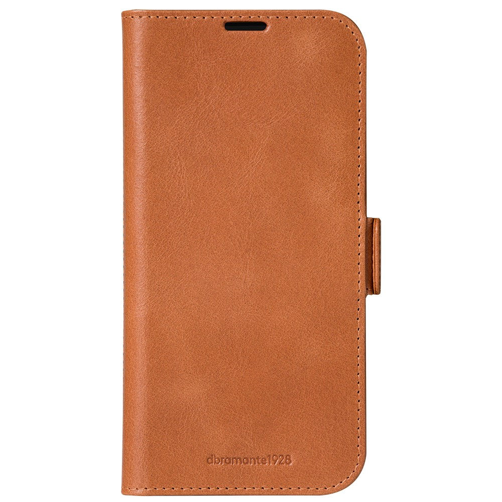 dbramante1928 iPhone 16 Pro Max Copenhagen Slim Ægte Læder Flip Cover m. Pung - Tan