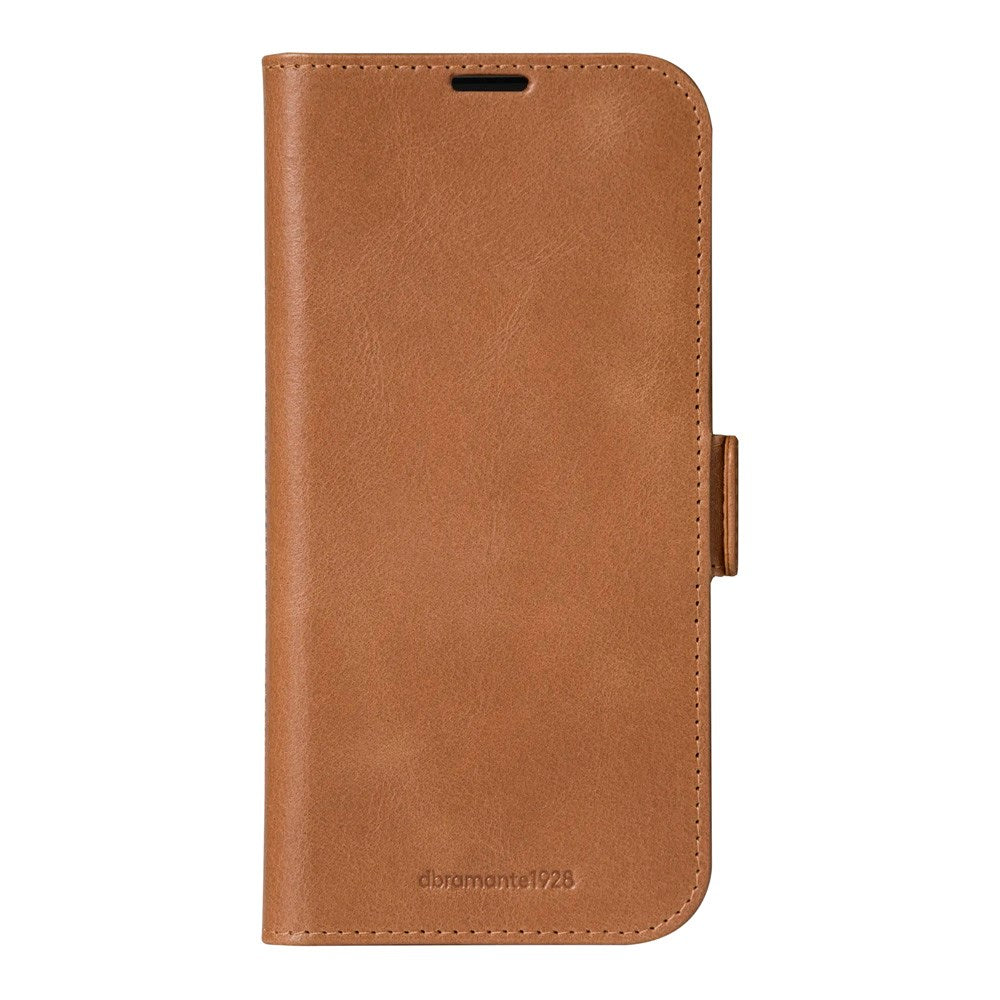 dbramante1928 iPhone 16 Plus Copenhagen Slim Ægte Læder Flip Cover m. Pung - Tan