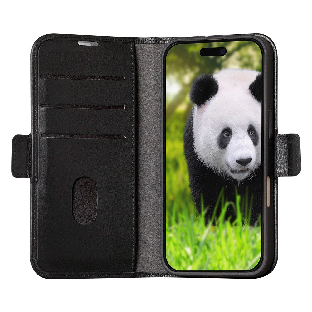 dbramante1928 iPhone 16 Pro Max Copenhagen Slim Ægte Læder Flip Cover m. Pung - Black