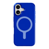 agood company iPhone 16 CLRPRTCT 100% Genbrugs Plastik Mobil Cover - Transparent / Cobalt Blue