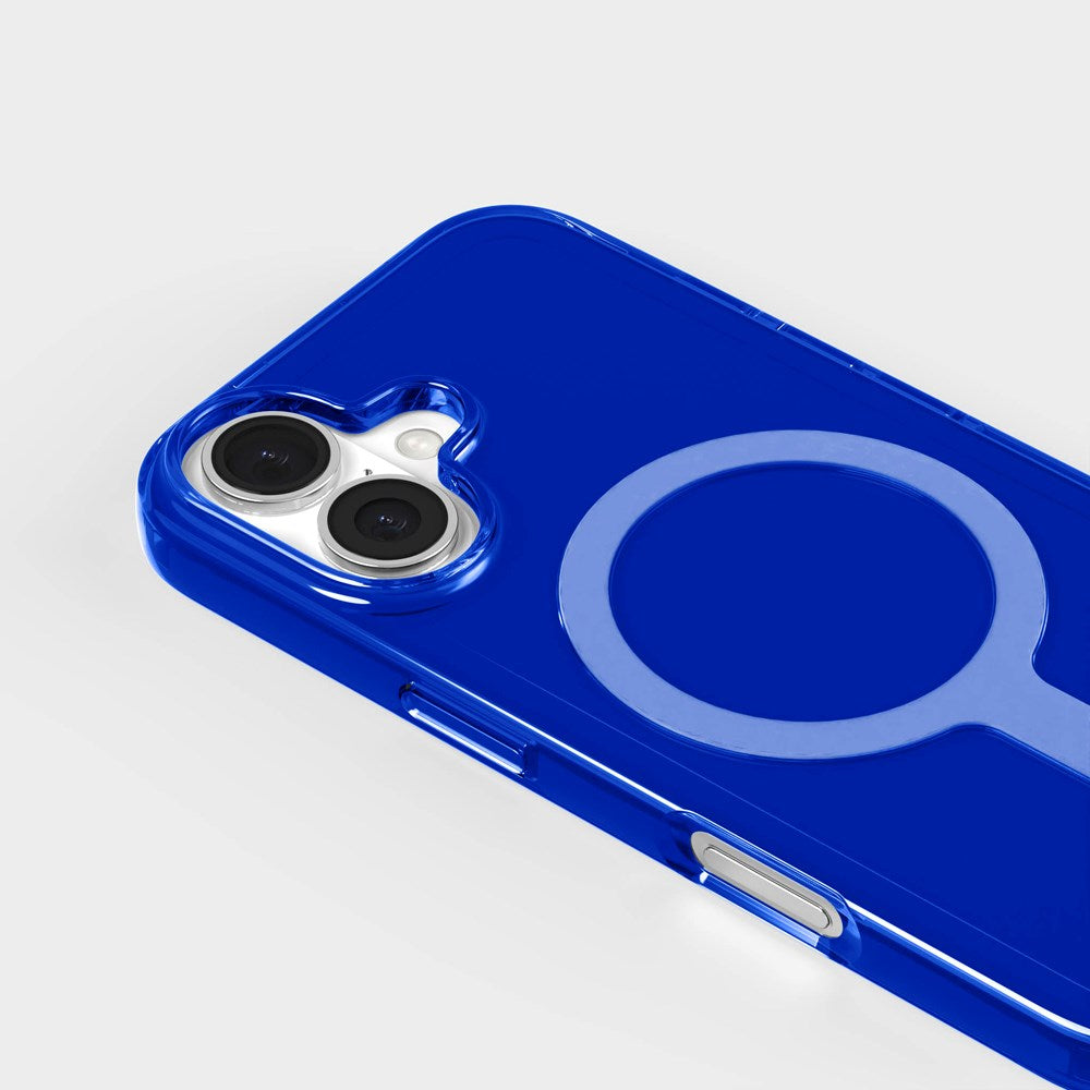 agood company iPhone 16 CLRPRTCT 100% Genbrugs Plastik Mobil Cover - Transparent / Cobalt Blue