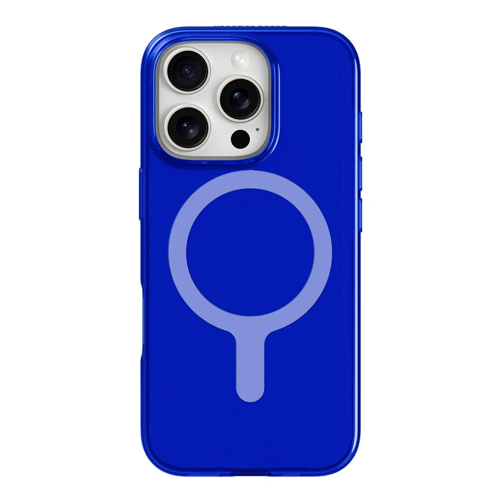 agood company iPhone 16 Pro CLRPRTCT 100% Genbrugs Plastik Mobil Cover - Transparent / Cobalt Blue