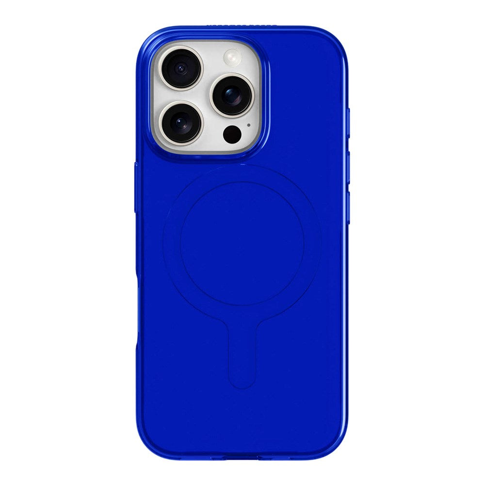 agood company iPhone 16 Pro CLRPRTCT 100% Genbrugs Plastik Mobil Cover - Transparent / Cobalt Blue