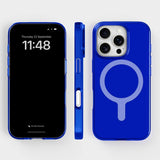 agood company iPhone 16 Pro CLRPRTCT 100% Genbrugs Plastik Mobil Cover - Transparent / Cobalt Blue