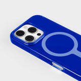 agood company iPhone 16 Pro CLRPRTCT 100% Genbrugs Plastik Mobil Cover - Transparent / Cobalt Blue