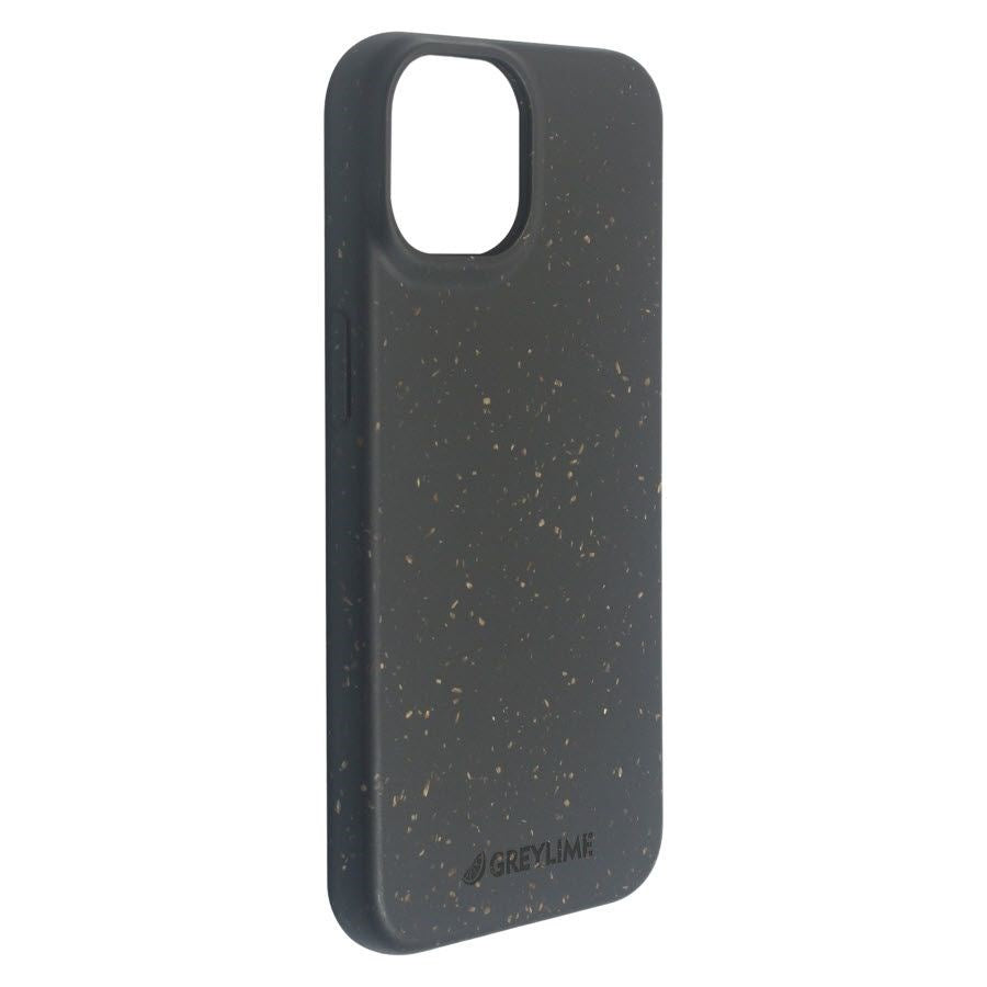 iPhone 15 Pro GreyLime 100% Biodegradable Mobil Cover - Sort