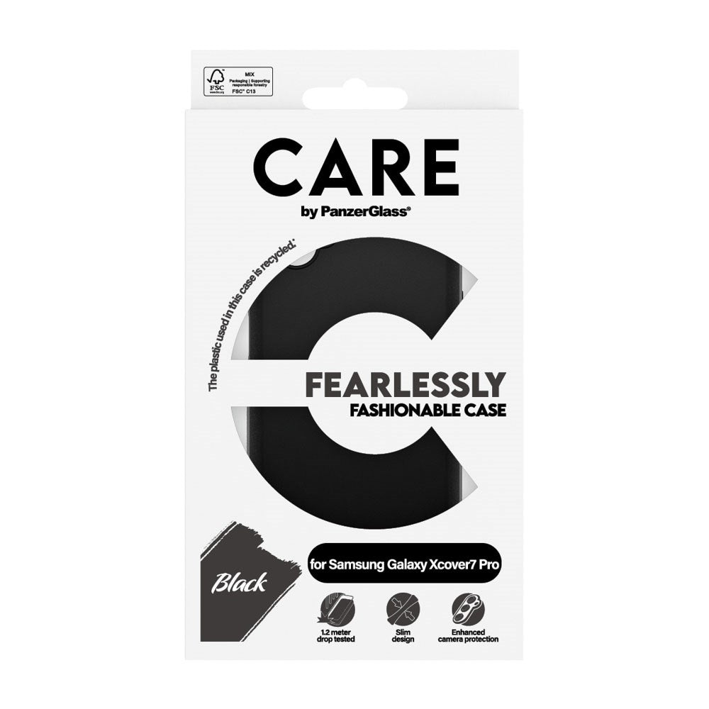 Samsung Galaxy Xcover 7 Pro CARE by PanzerGlass FASHION Fearlessly Fashionable Cover - Black