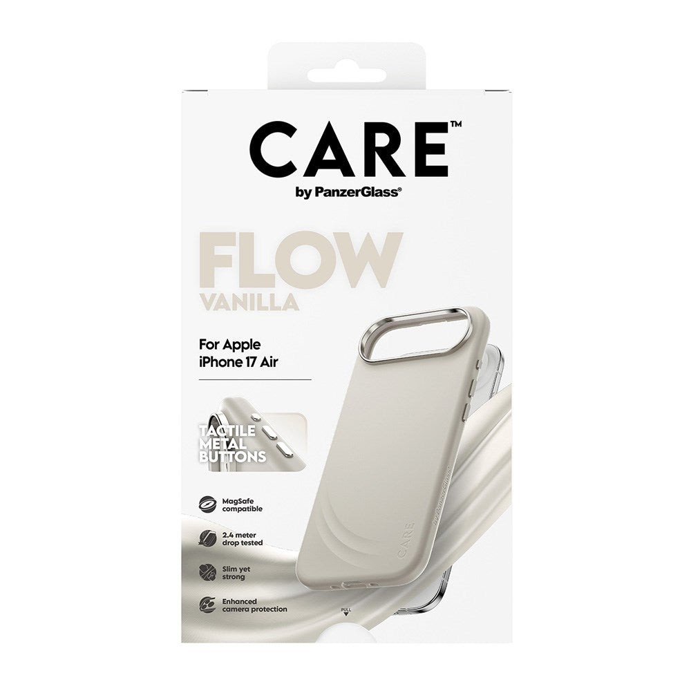 CARE by PanzerGlass iPhone Air Flow Mobil Cover - MagSafe Kompatibel - Vanilla