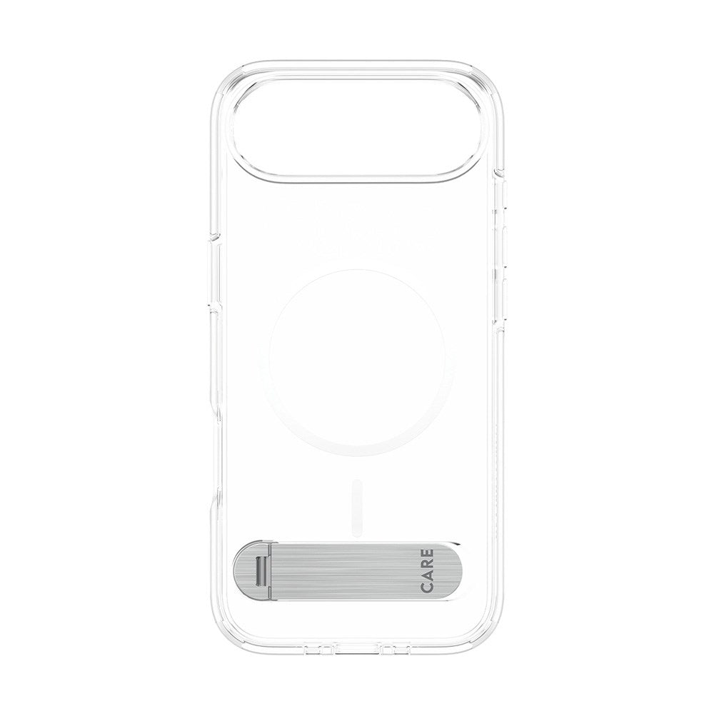 iPhone Air CARE by PanzerGlass Feature Kickstand Mobil Cover - MagSafe Kompatibel - Transparent / Silver