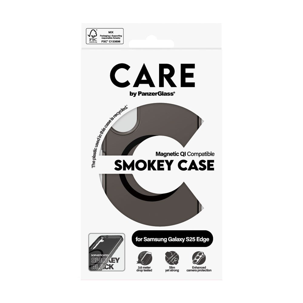 Samsung Galaxy S25 Edge CARE by PanzerGlass FLAGSHIP Urban Combat Case - MagSafe Kompatibel - Smokey / Black