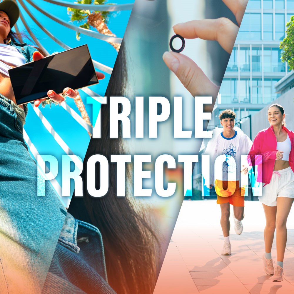 iPhone 16e CARE By PanzerGlass 3-i-1 FLAGSHIP MagSafe Bundle - Skærmbeskyttelse (UWF) / Bagsidecover / Kamerabeskyttelse - Gennemsigtig / Hvid