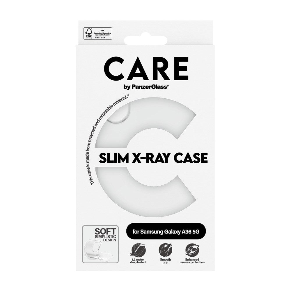 Samsung Galaxy A36 (5G) CARE by PanzerGlass FASHION X-Ray Soft Basic Mobil Cover - Transparent