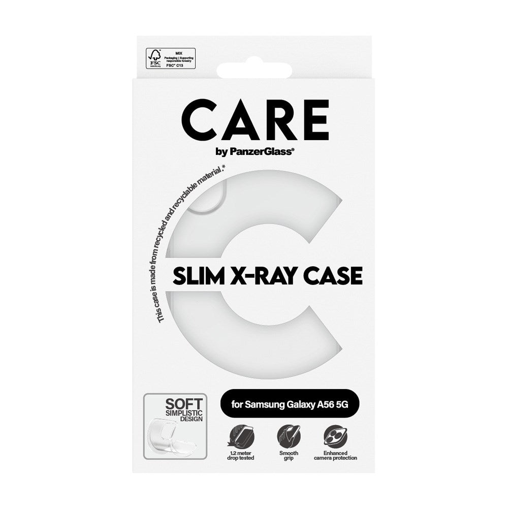 Samsung Galaxy A56 (5G) CARE by PanzerGlass FASHION X-Ray Soft Basic Mobil Cover - Transparent
