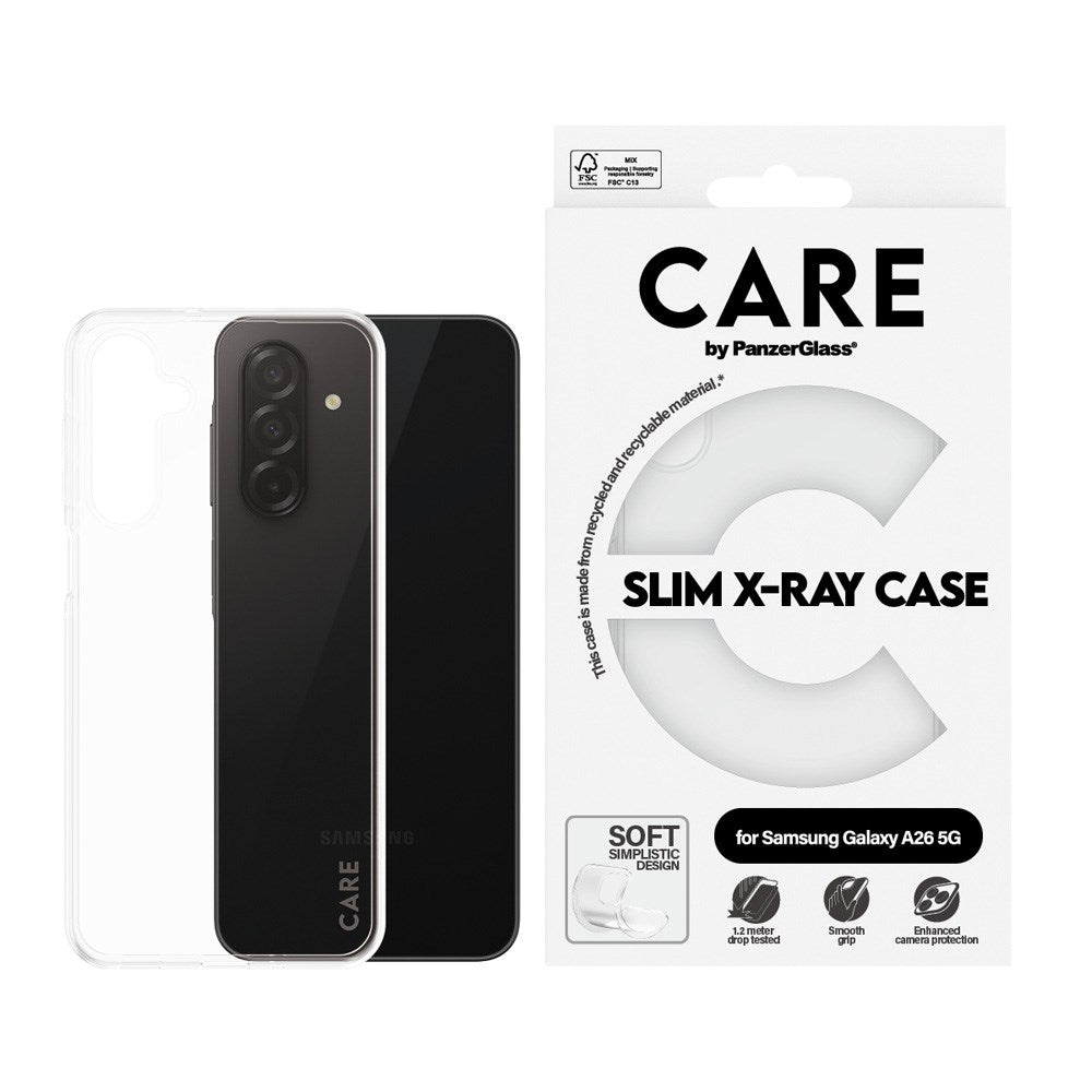 Samsung Galaxy A26 (5G) CARE by PanzerGlass FASHION X-Ray Soft Basic Mobil Cover - Transparent