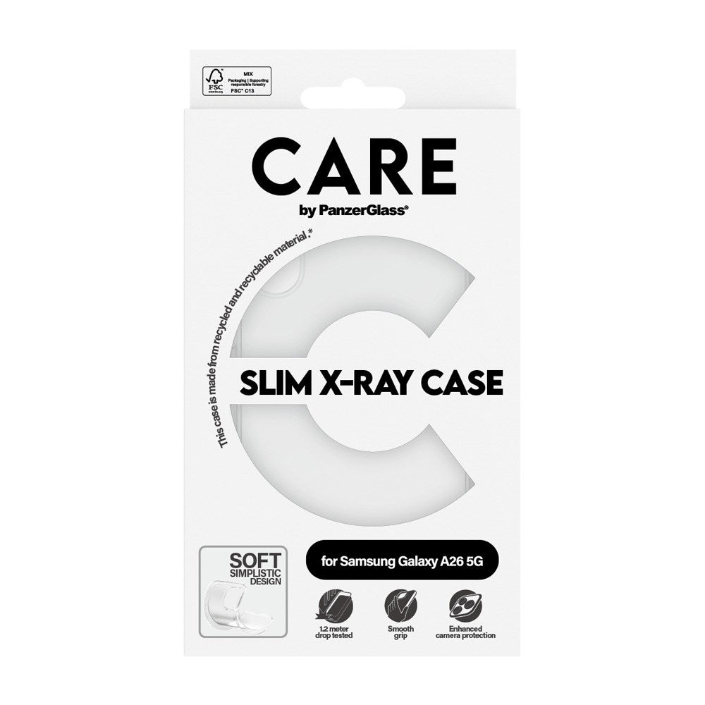 Samsung Galaxy A26 (5G) CARE by PanzerGlass FASHION X-Ray Soft Basic Mobil Cover - Transparent