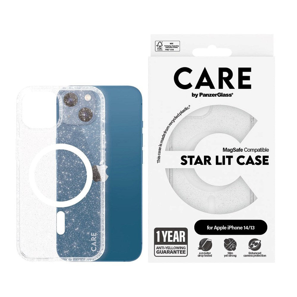 iPhone 13 / 14 CARE by PanzerGlass FLAGSHIP Urban Combat Case - MagSafe Kompatibel - Star Lit / White